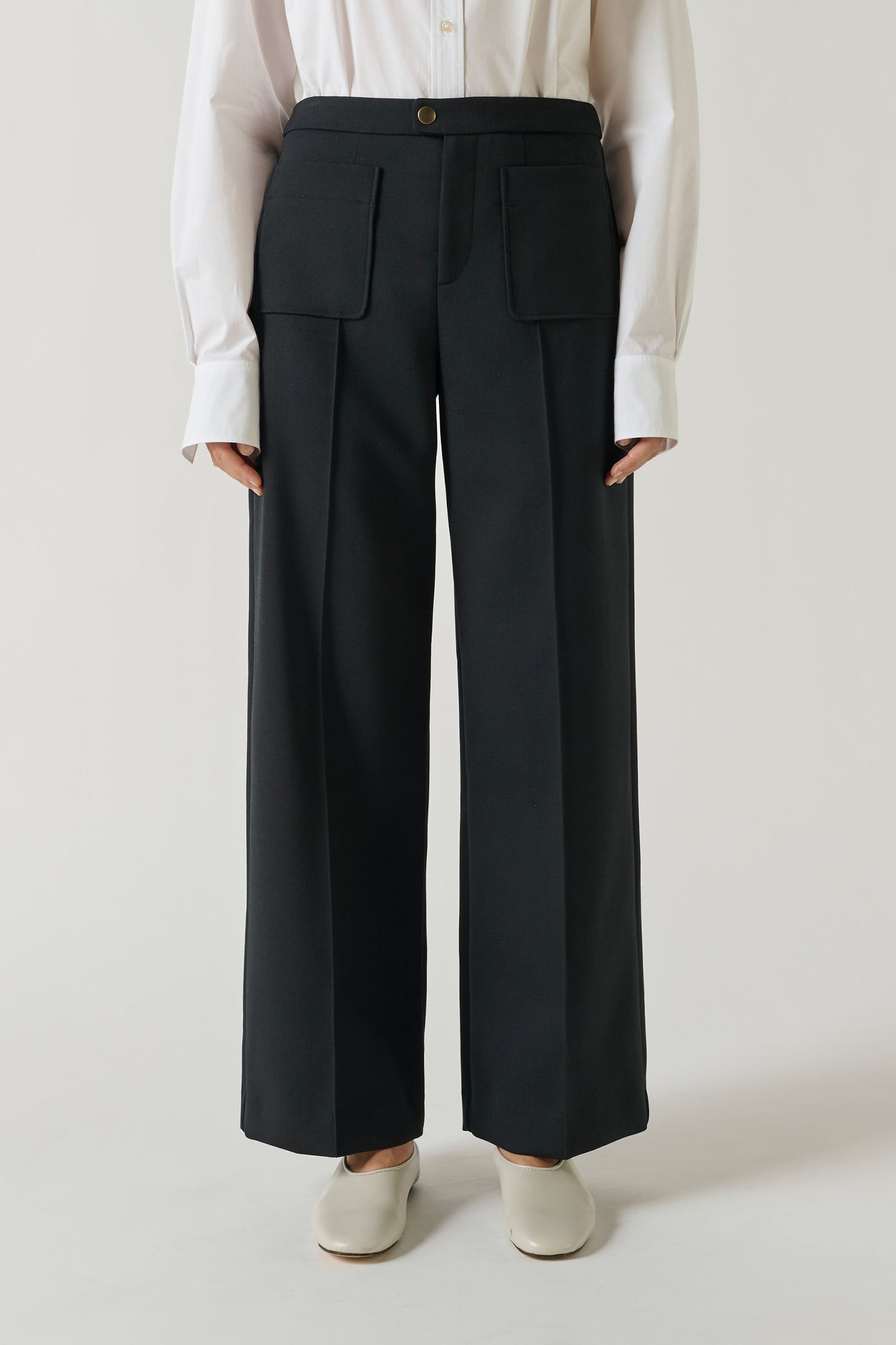 Soeur Wool Harry Pants Black