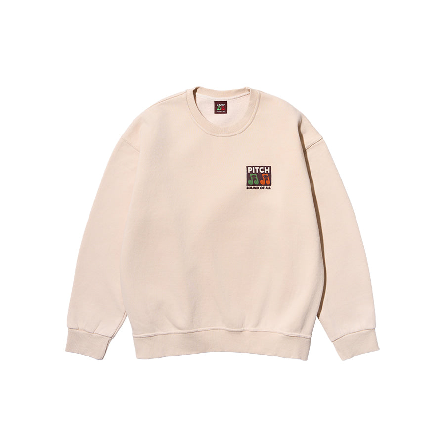 Kappy Pitch Fluff Sweatshirt Cream