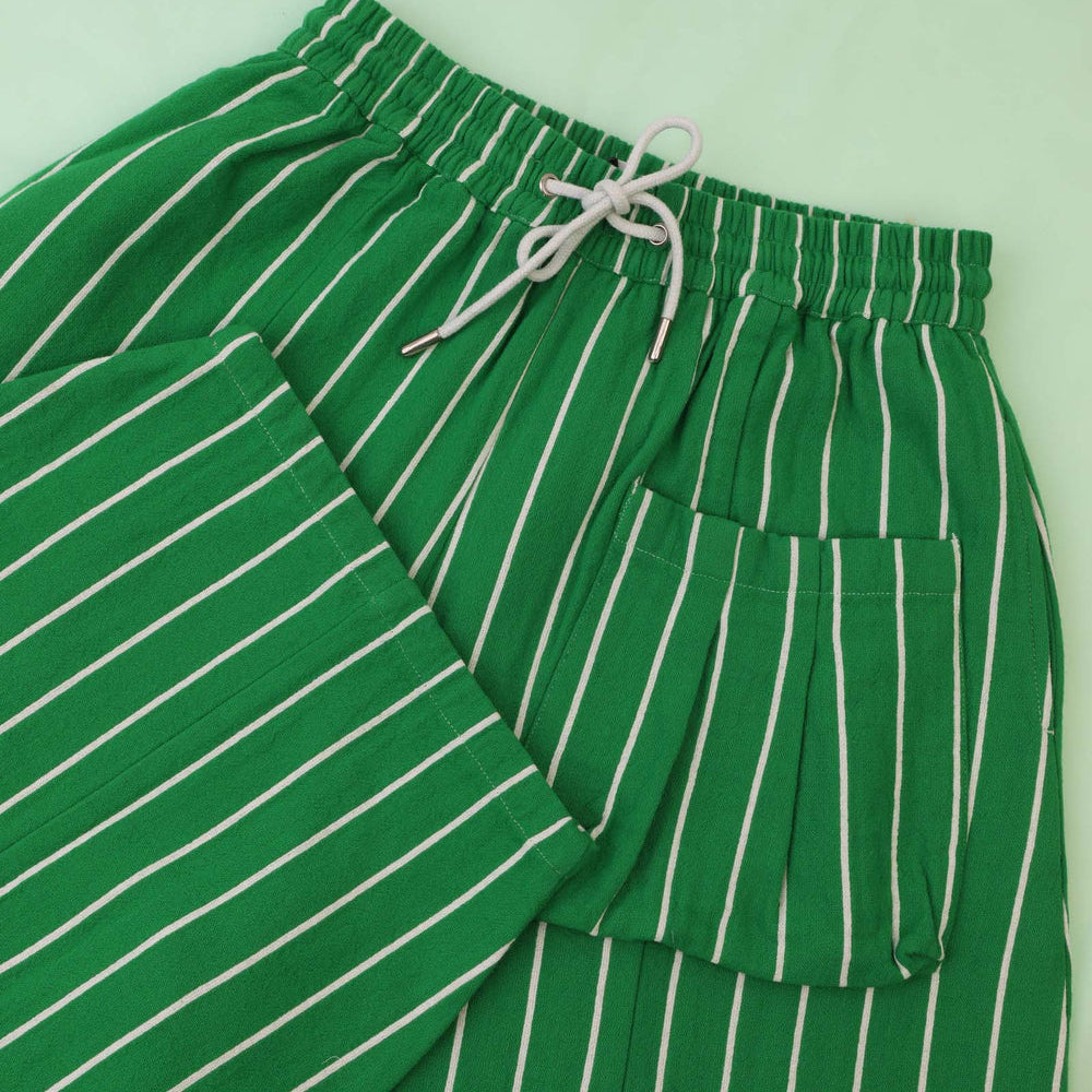 L.F.Markey Elio Trouser Grass Stripe