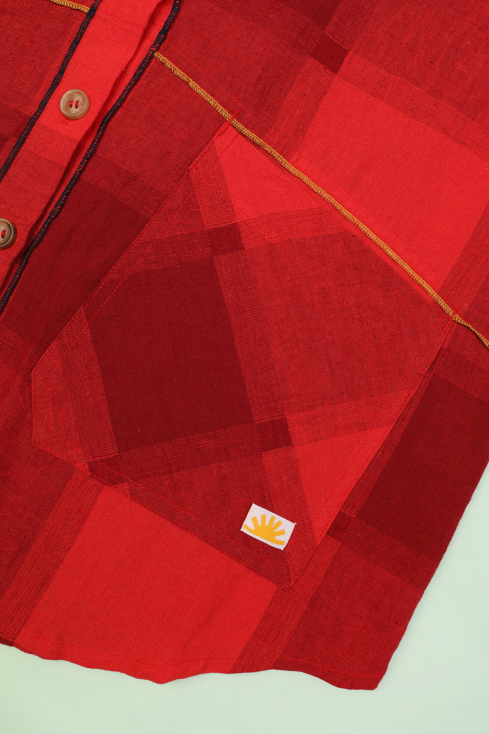 L.F.Markey Gale Shirt Red Gingham