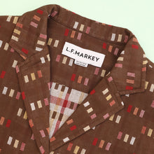 Load image into Gallery viewer, L.F.Markey Maxim Shirt Chocolate Jacquard
