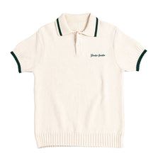 Load image into Gallery viewer, Goodies Sportive Contrast Knit Polo White
