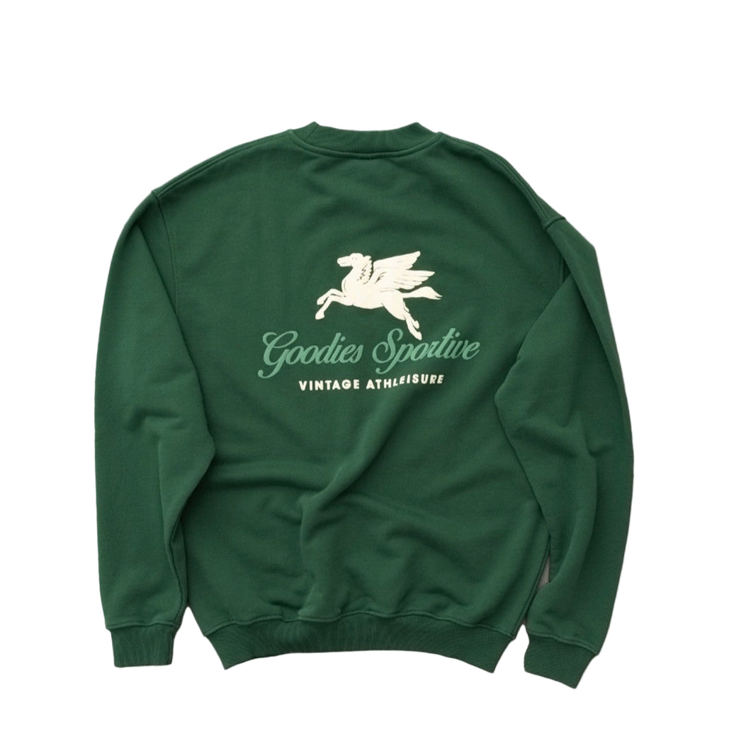 Goodies Sportive 550G Pegasus Crewneck Green