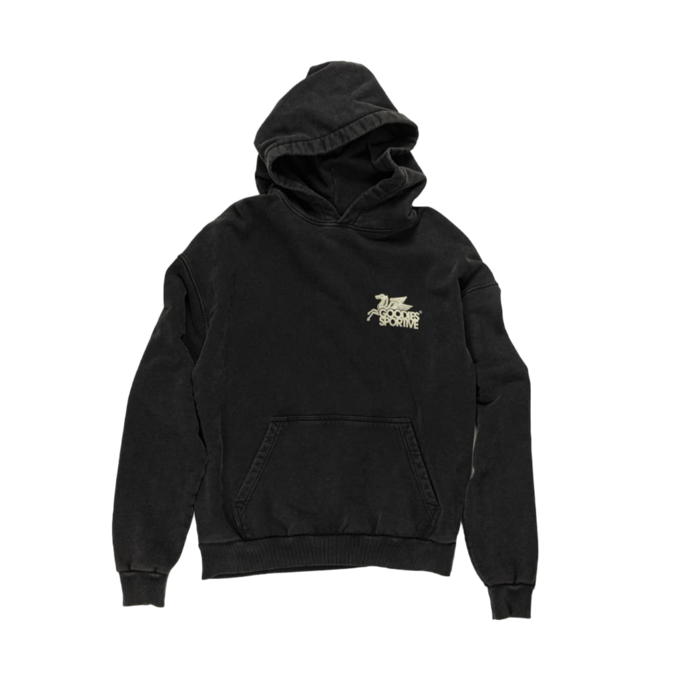 Goodies Sportive Premium Vintage Pegasus Hoodie Black