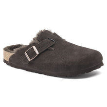 Load image into Gallery viewer, Birkenstock Boston NF Suede Leather  Shearling Mocha
