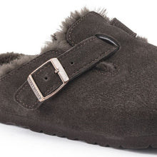 Load image into Gallery viewer, Birkenstock Boston NF Suede Leather  Shearling Mocha
