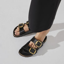 Load image into Gallery viewer, Birkenstock Arizona Big Buckle Lena High Shine Black
