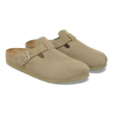 Load image into Gallery viewer, Birkenstock Boston Suede Leather Faded Khaki
