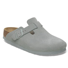 Load image into Gallery viewer, Birkenstock Boston Suede Leather Pure Sage Narrow Fit
