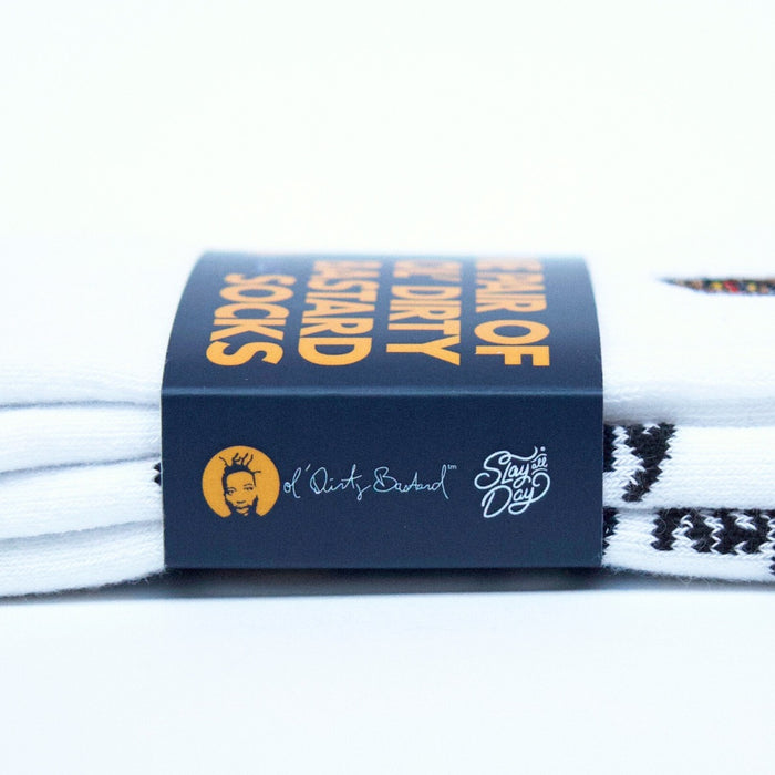 Supa Dupa Ol’ Dirty Bastard Socks White