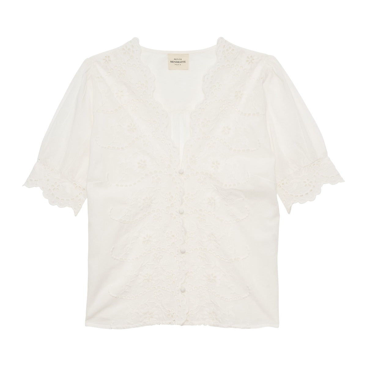 Petite Mendigote Tilly Top Ecru