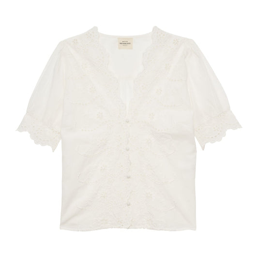 Petite Mendigote Tilly Top Ecru