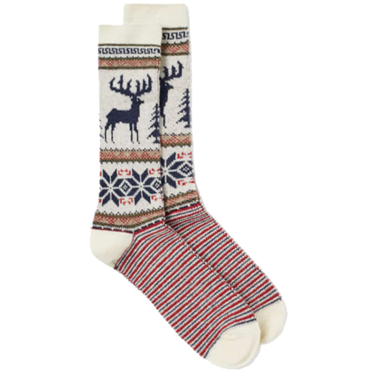 Anonymous Ism Deer Snow Socks Off White
