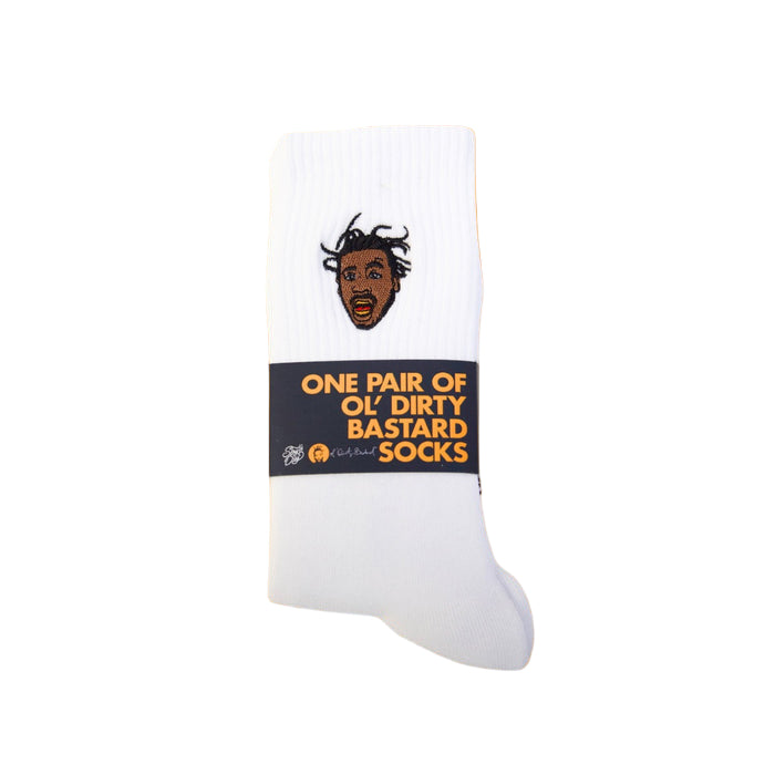 Supa Dupa Ol’ Dirty Bastard Socks White