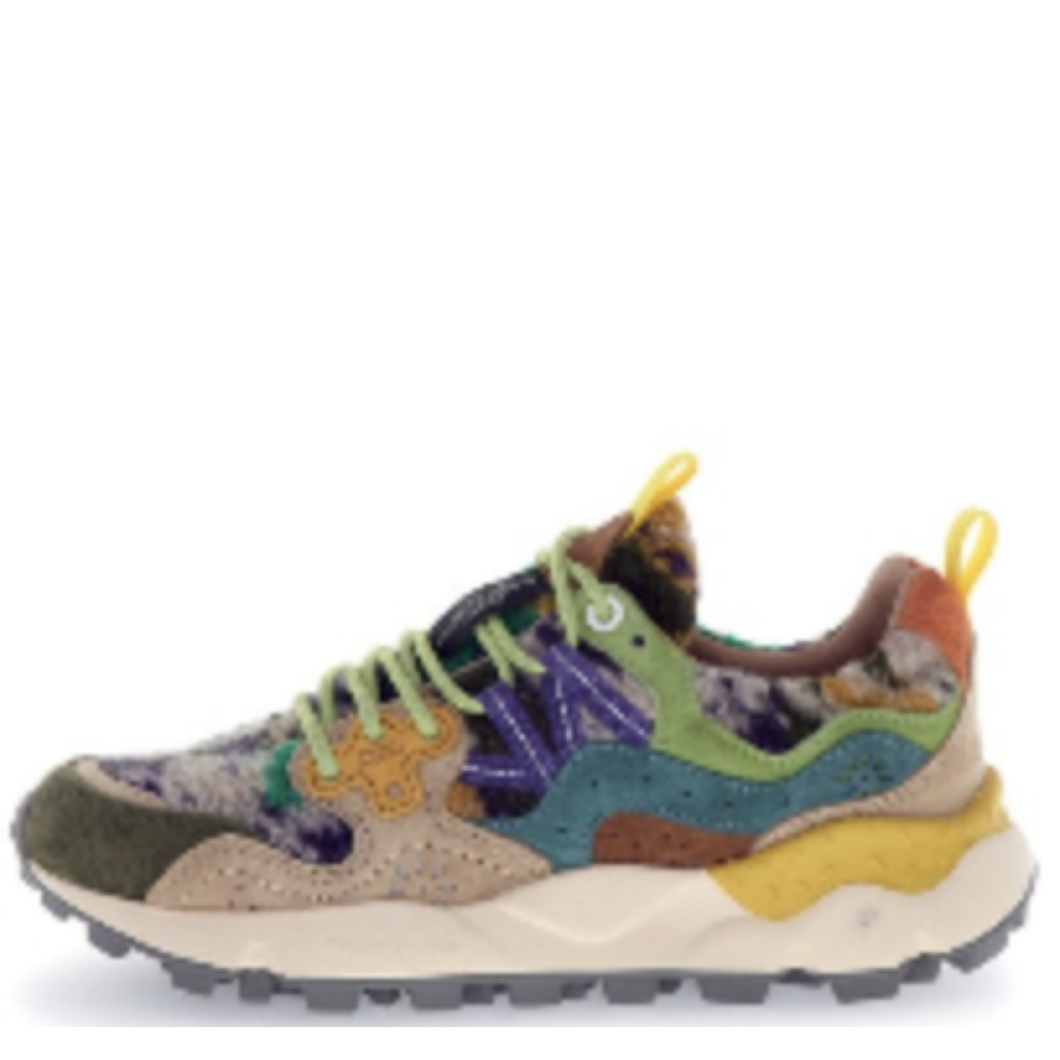 Flower Mountain W' Yamano 3 Suede / Nylon - Grey / Taupe / Dark Green