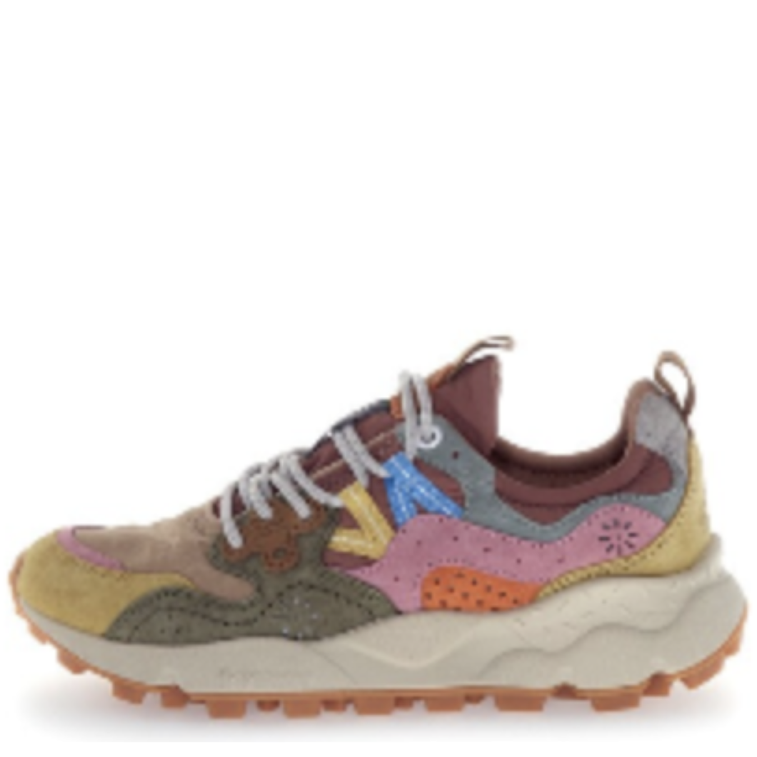 Flower Mountain W' Yamano 3 Suede / Nylon - Cream / Taupe / Military