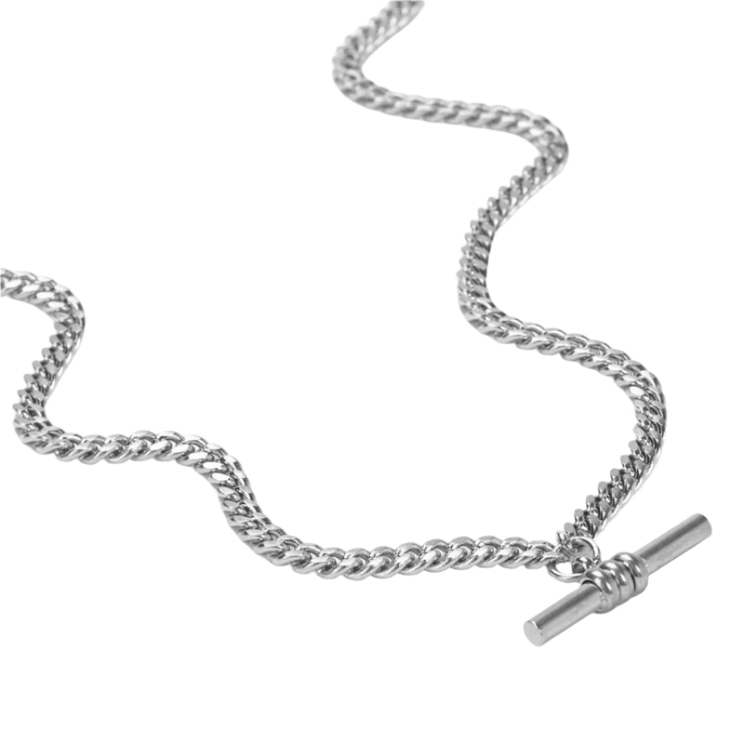 Hoops and Chains T-Bar Chain Silver
