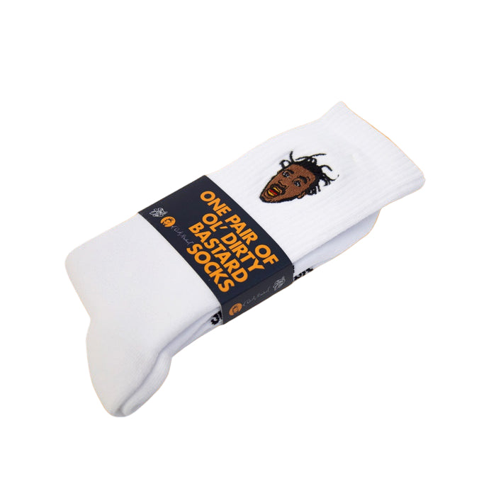 Supa Dupa Ol’ Dirty Bastard Socks White