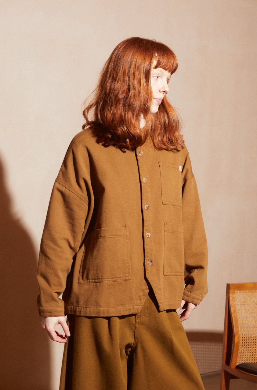 L.F.Markey Oversized Chore Drill Coat Tobacco
