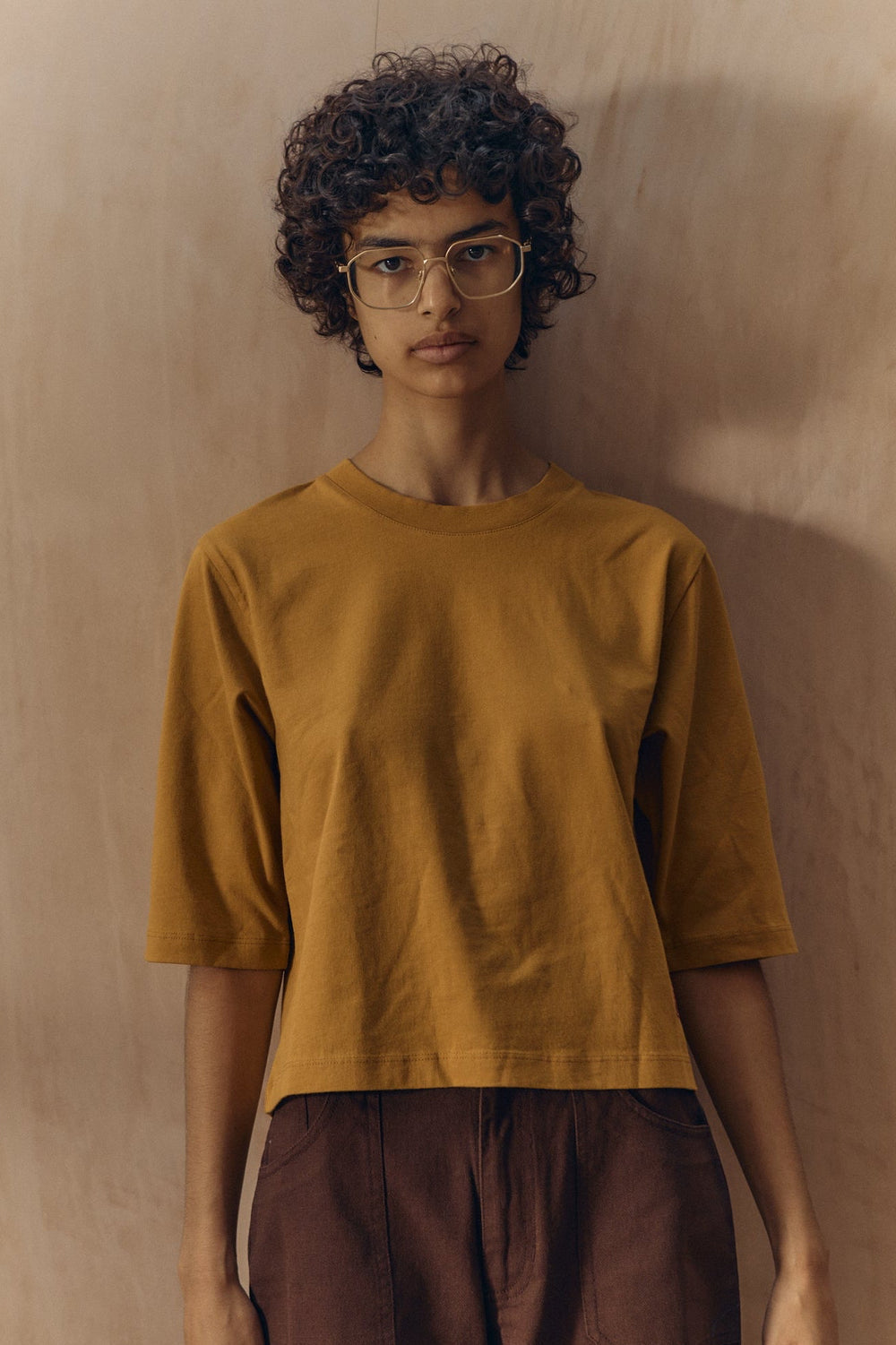L.F.Markey Boxy Tee Mustard