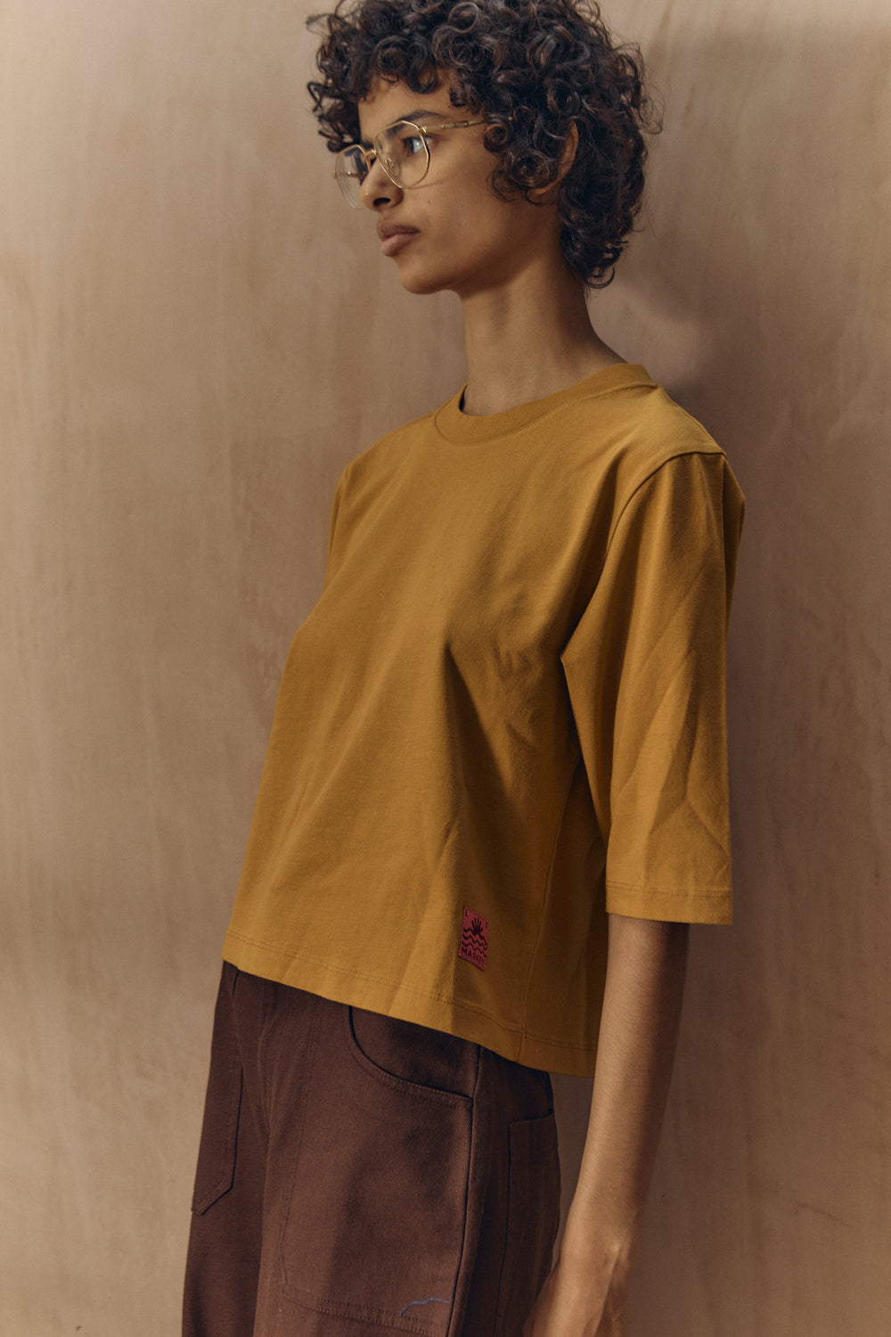 L.F.Markey Boxy Tee Mustard