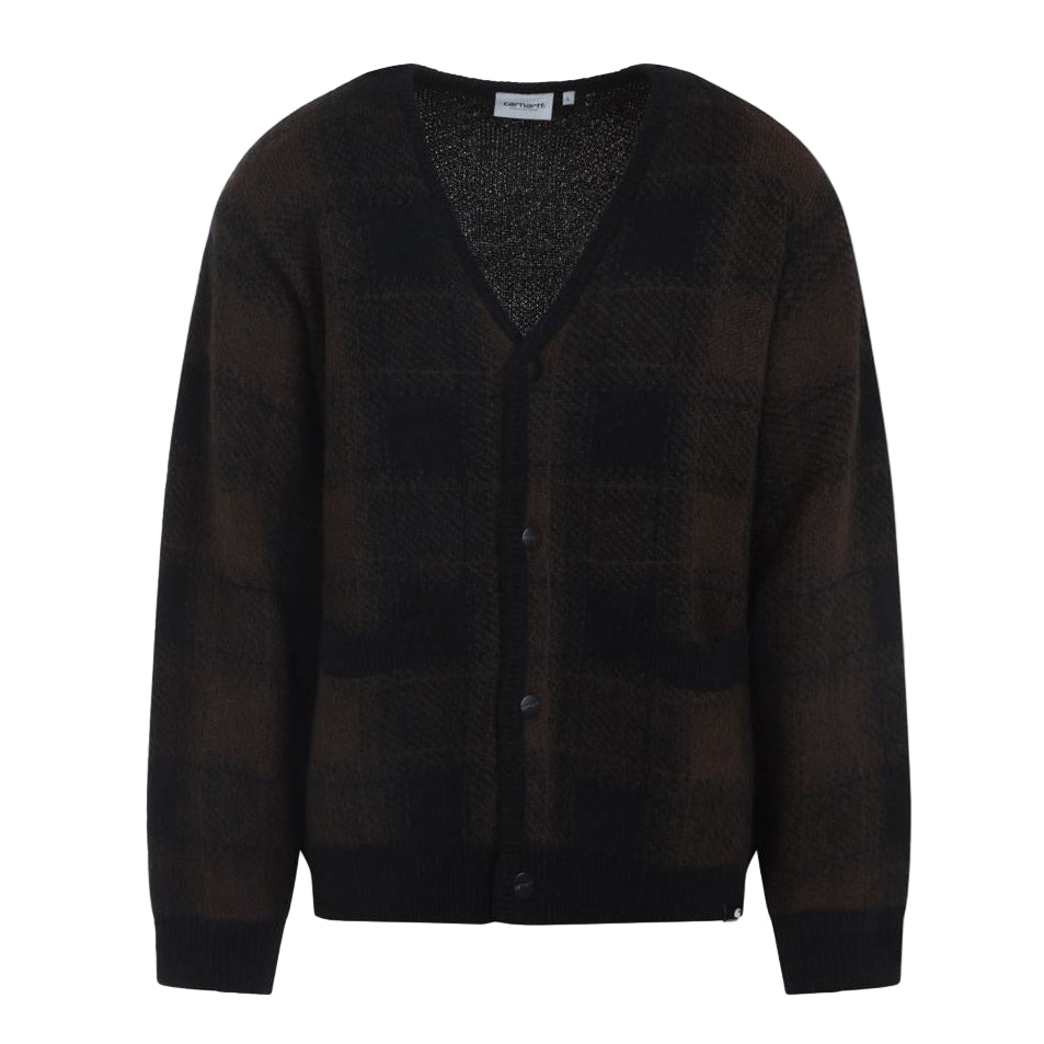 Carhartt WIP Everson Cardigan Jacquard Black