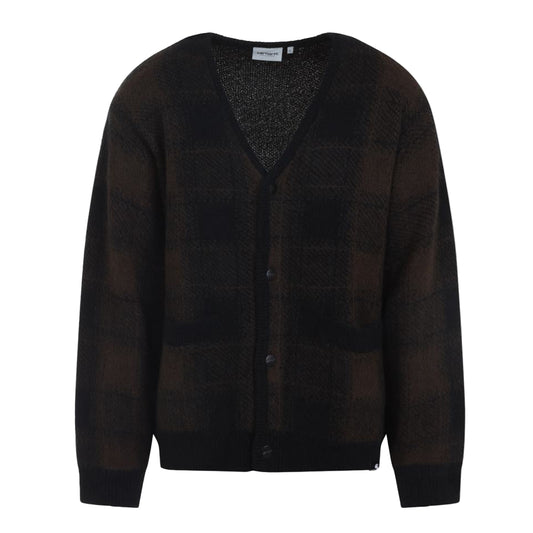 Carhartt WIP Everson Cardigan Jacquard Black