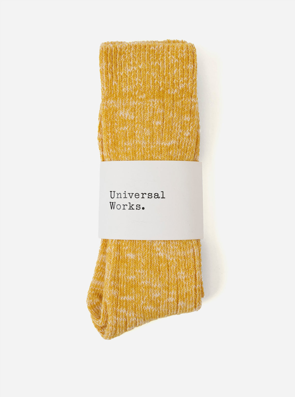 Universal Works Slub Knit Slub Sock Yellow