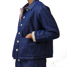 Load image into Gallery viewer, Sideline Dawn Jacket Ecru Pattern / Denim
