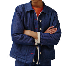 Load image into Gallery viewer, Sideline Dawn Jacket Ecru Pattern / Denim
