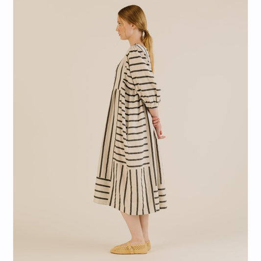 Sideline Betsy Dress Off White Stripe