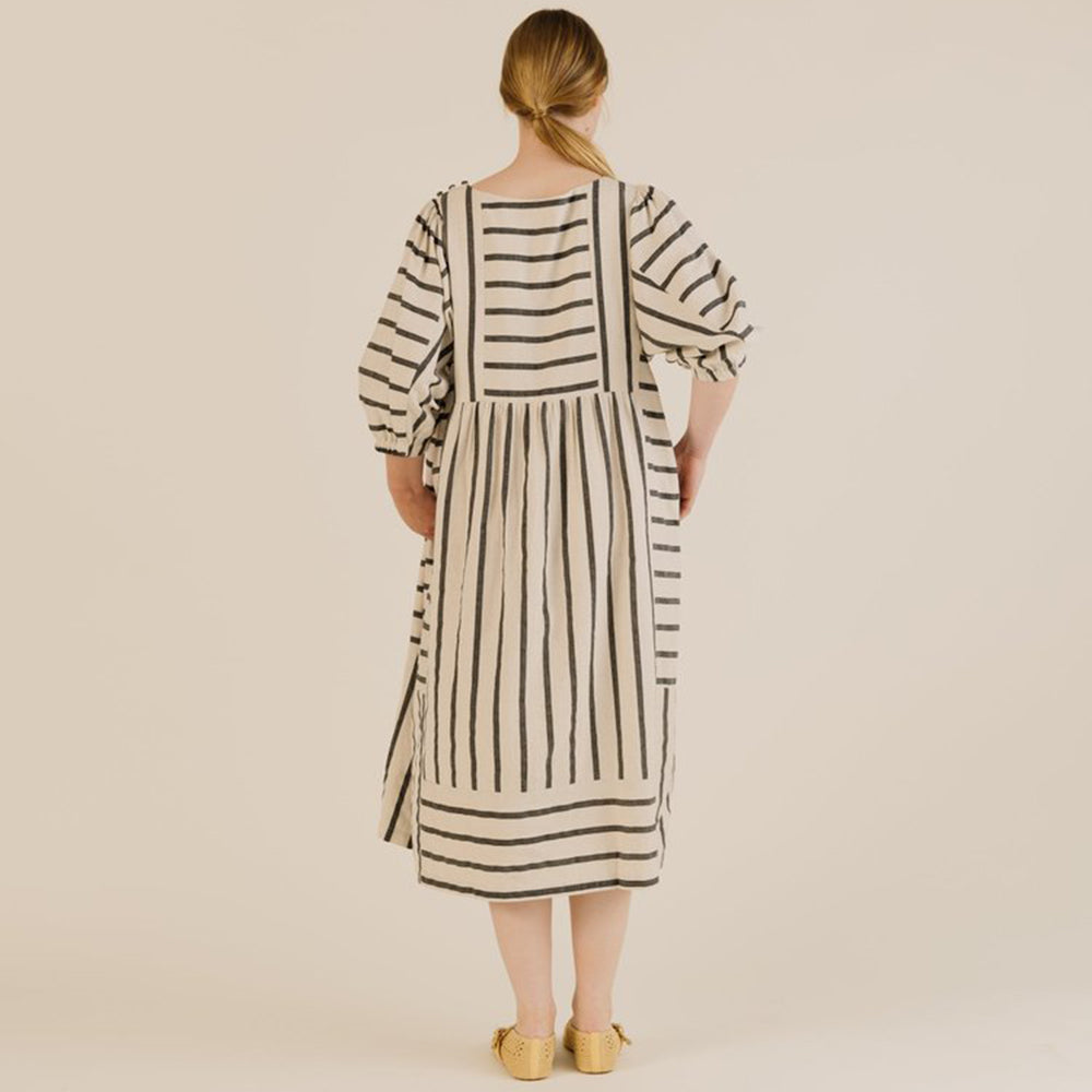 Sideline Betsy Dress Off White Stripe