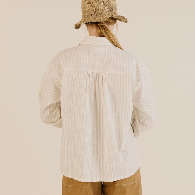 Sideline Amelie Shirt Soft Yellow Stripe