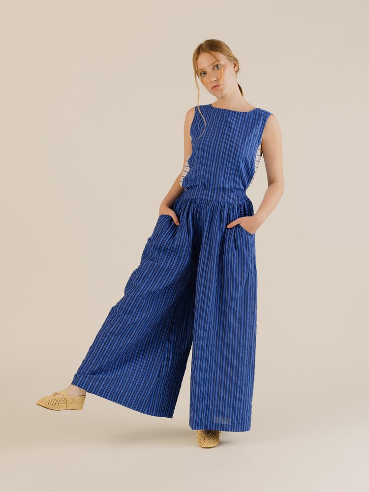 Sideline Anna Trousers Cobalt Stripe