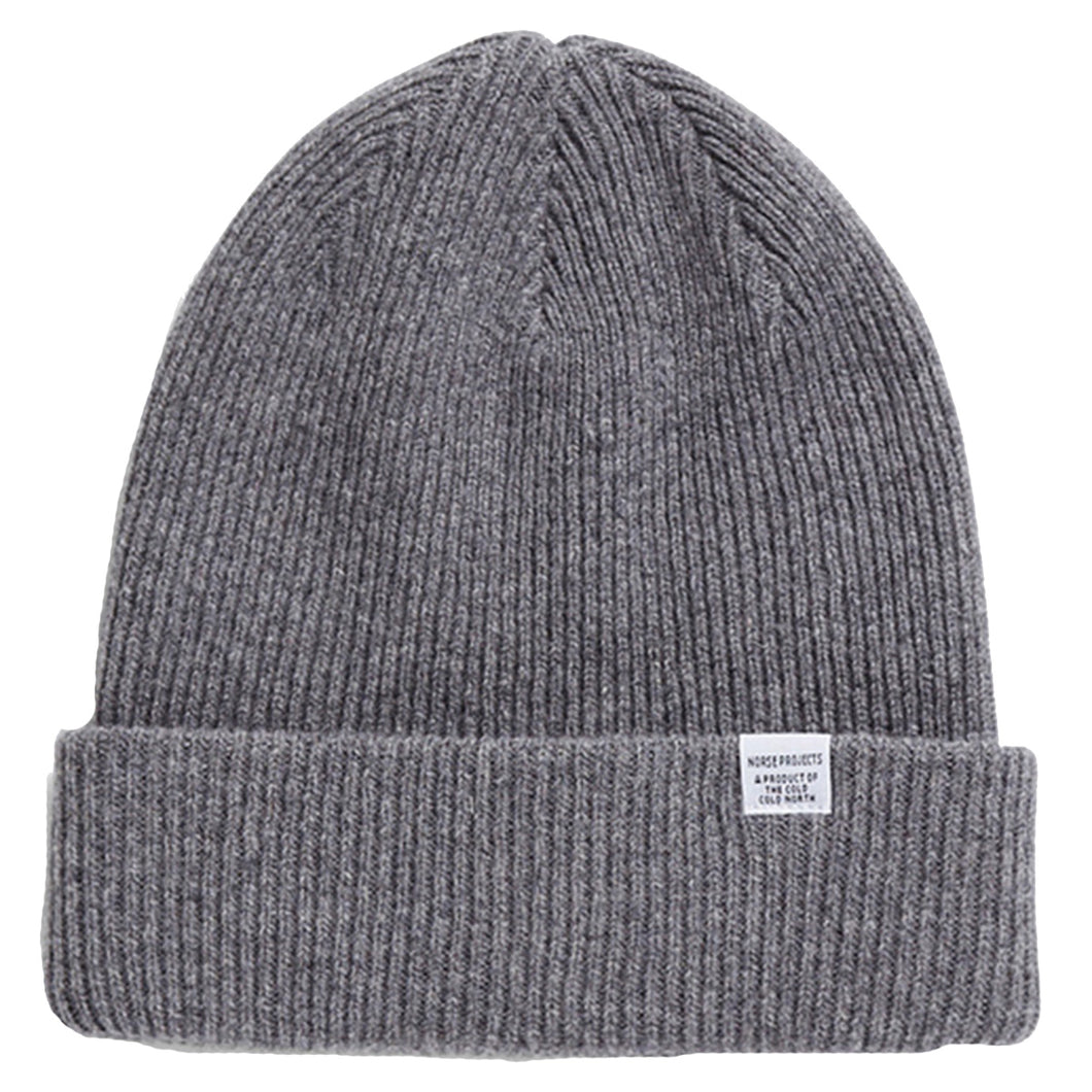 Norse Projects Norse Beanie Grey Melange