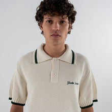 Load image into Gallery viewer, Goodies Sportive Contrast Knit Polo White
