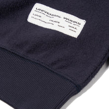 Load image into Gallery viewer, Universal Works LS Brush Back Sweat Navy
