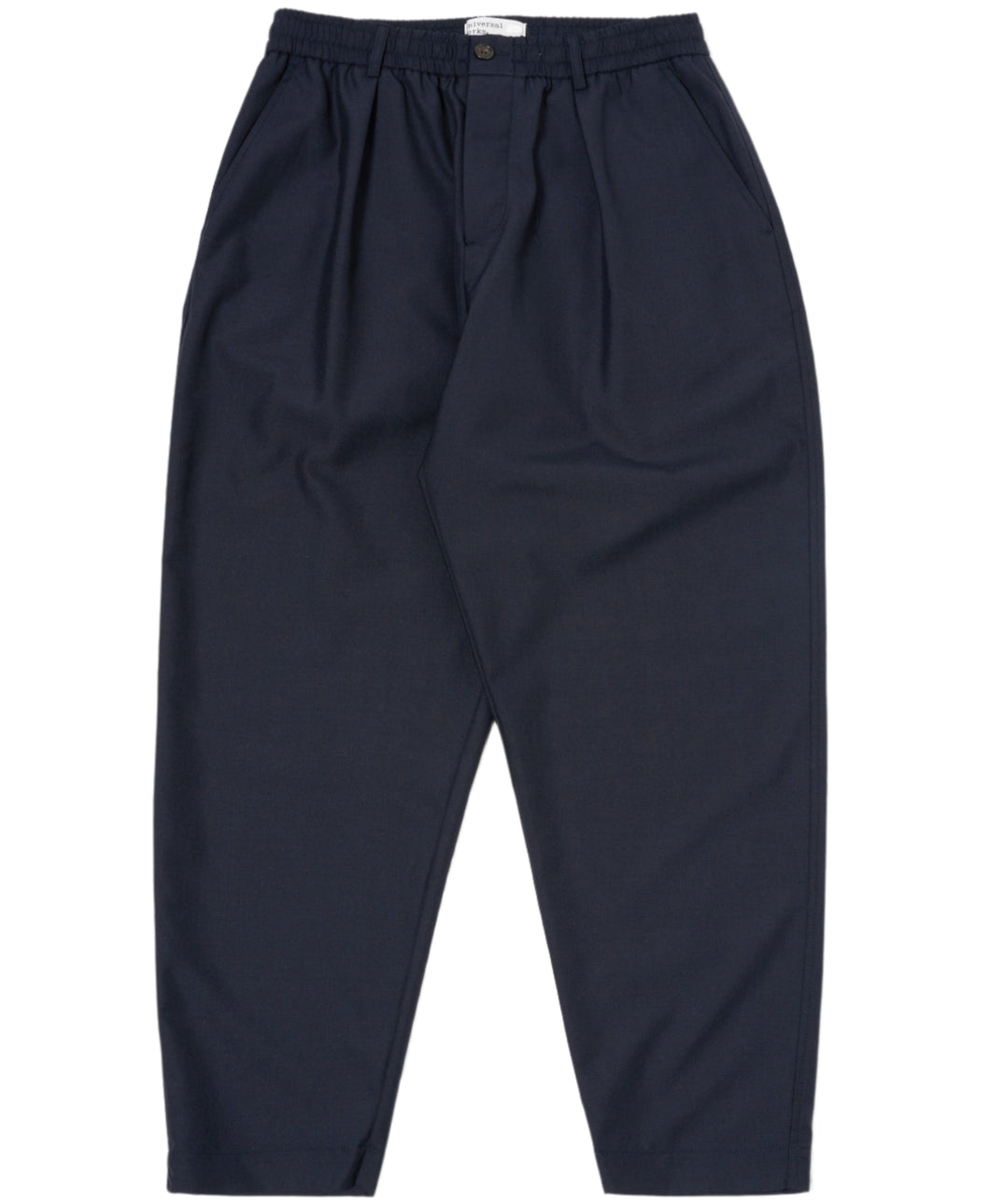 Universal Works Tropical Suiting Pleated Track Pant Navy