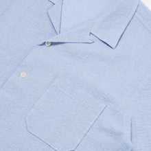 Load image into Gallery viewer, Universal Works Seersucker Road Shirt Pale Blue
