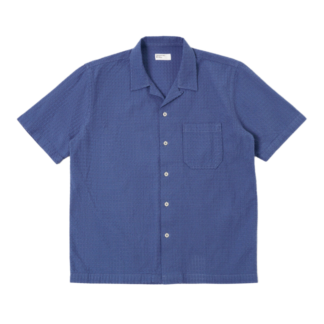 Universal Works Delos Road Shirt Blue