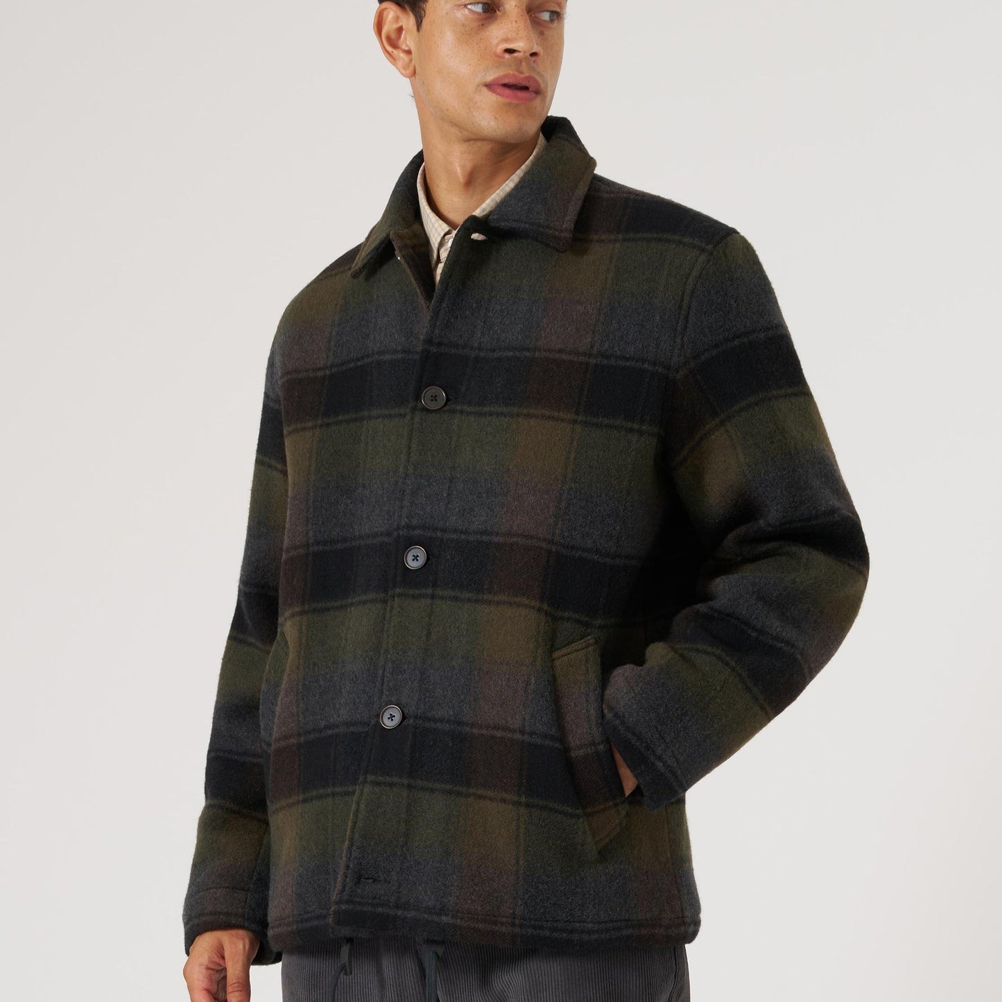 Universal Works Wayfarer Jacket Black / Brown