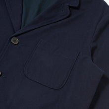 Load image into Gallery viewer, Universal Works Brushed Moleskin Three Button Jacket Navy
