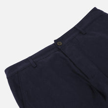 Load image into Gallery viewer, Universal Works Brushed Moleskin Military Chino Navy
