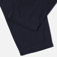 Load image into Gallery viewer, Universal Works Brushed Moleskin Pleated Track Pant Navy
