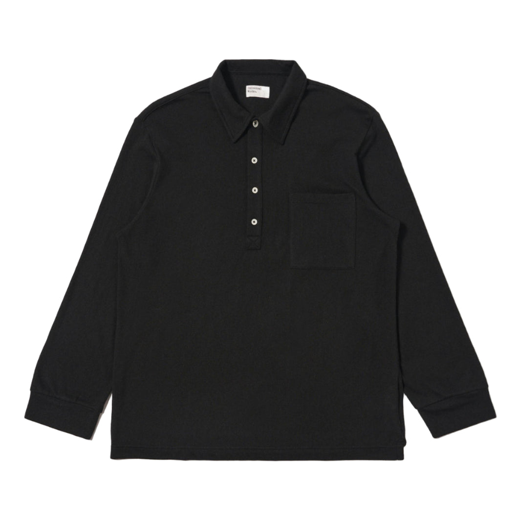 Universal Works Pullover LS Shirt Black