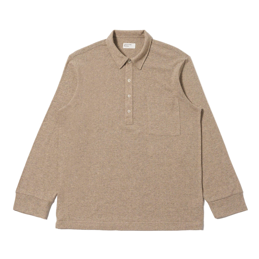 Universal Works Pullover LS Shirt Dark Sand