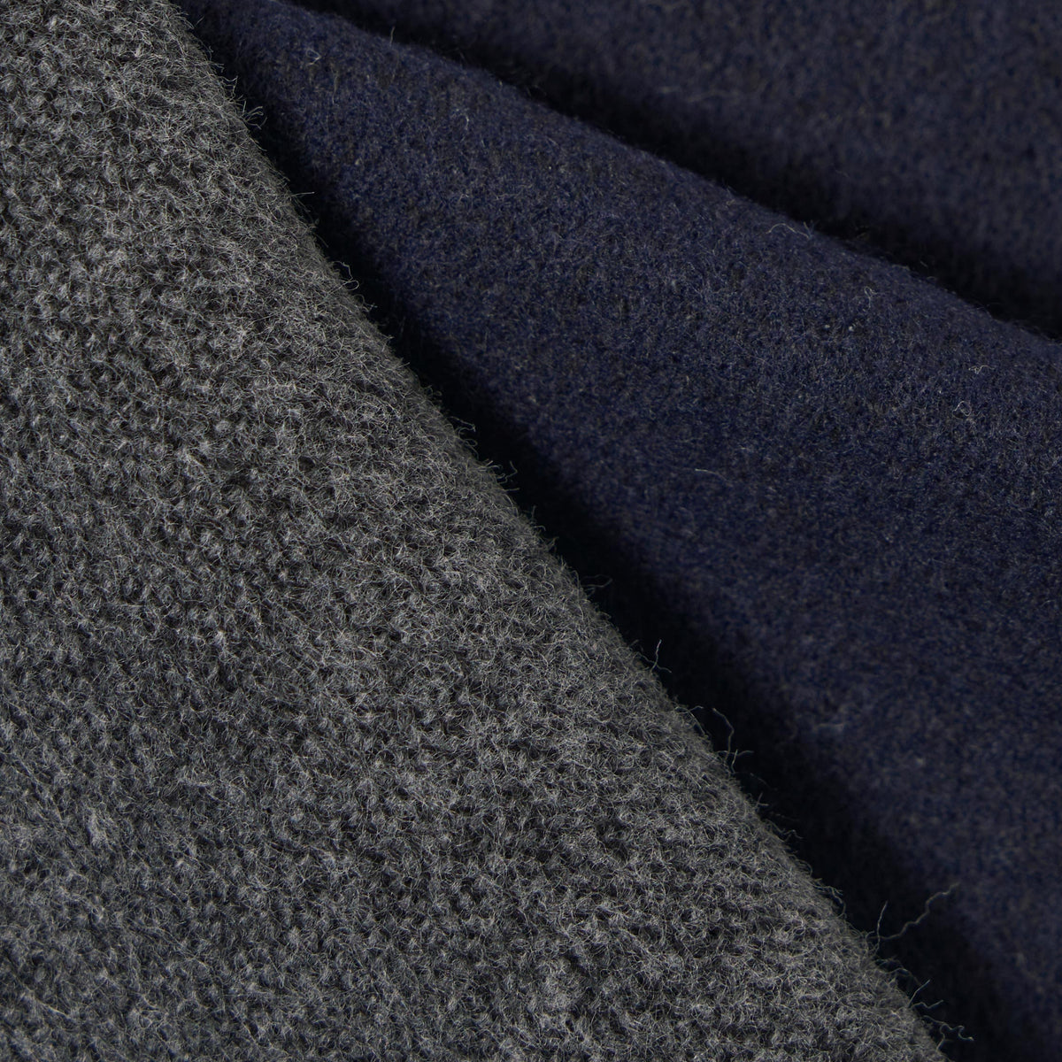 Universal Works Double Sided Scarf Navy / Grey