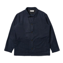 Load image into Gallery viewer, Universal Works Easy Overshirt Brushed Bari Navy
