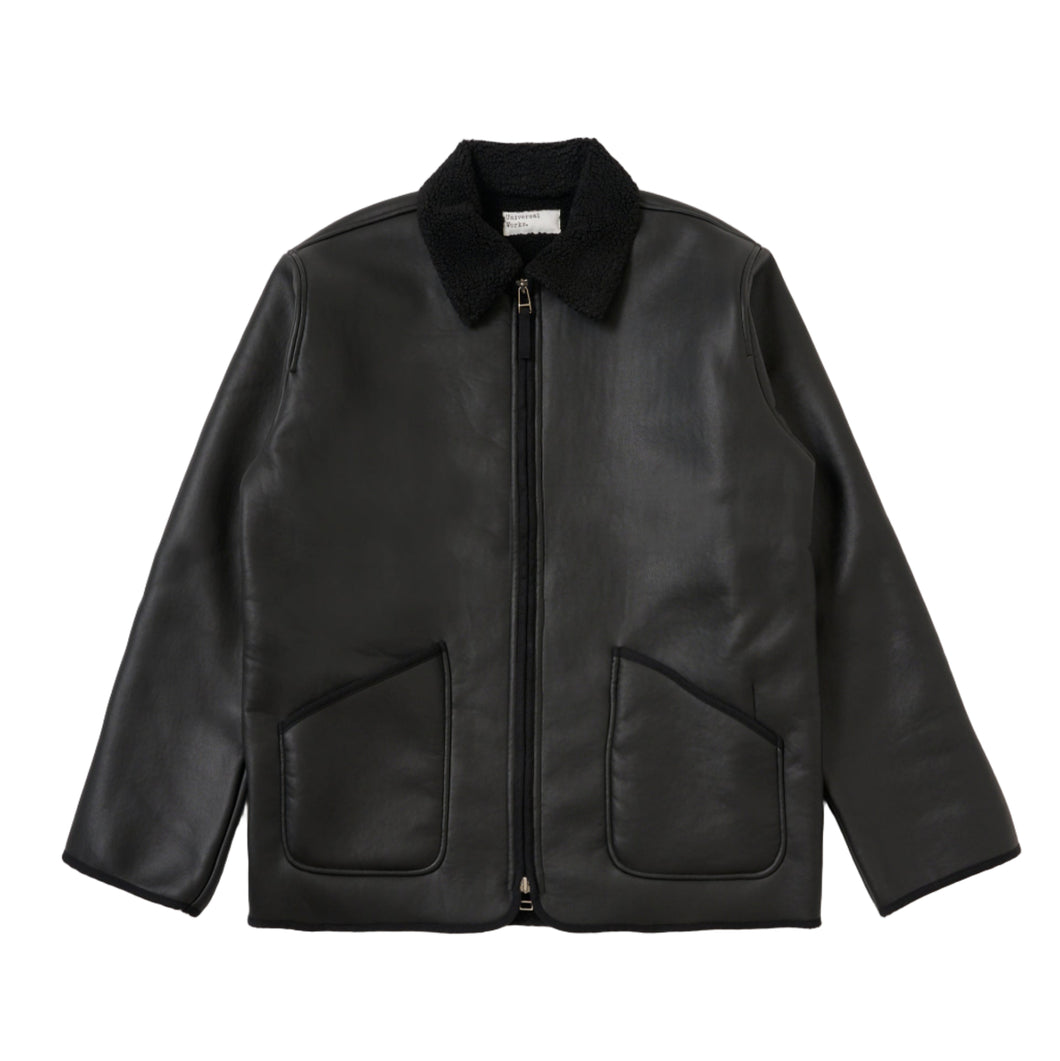 Universal Works Not Shearling Gower Jacket Black