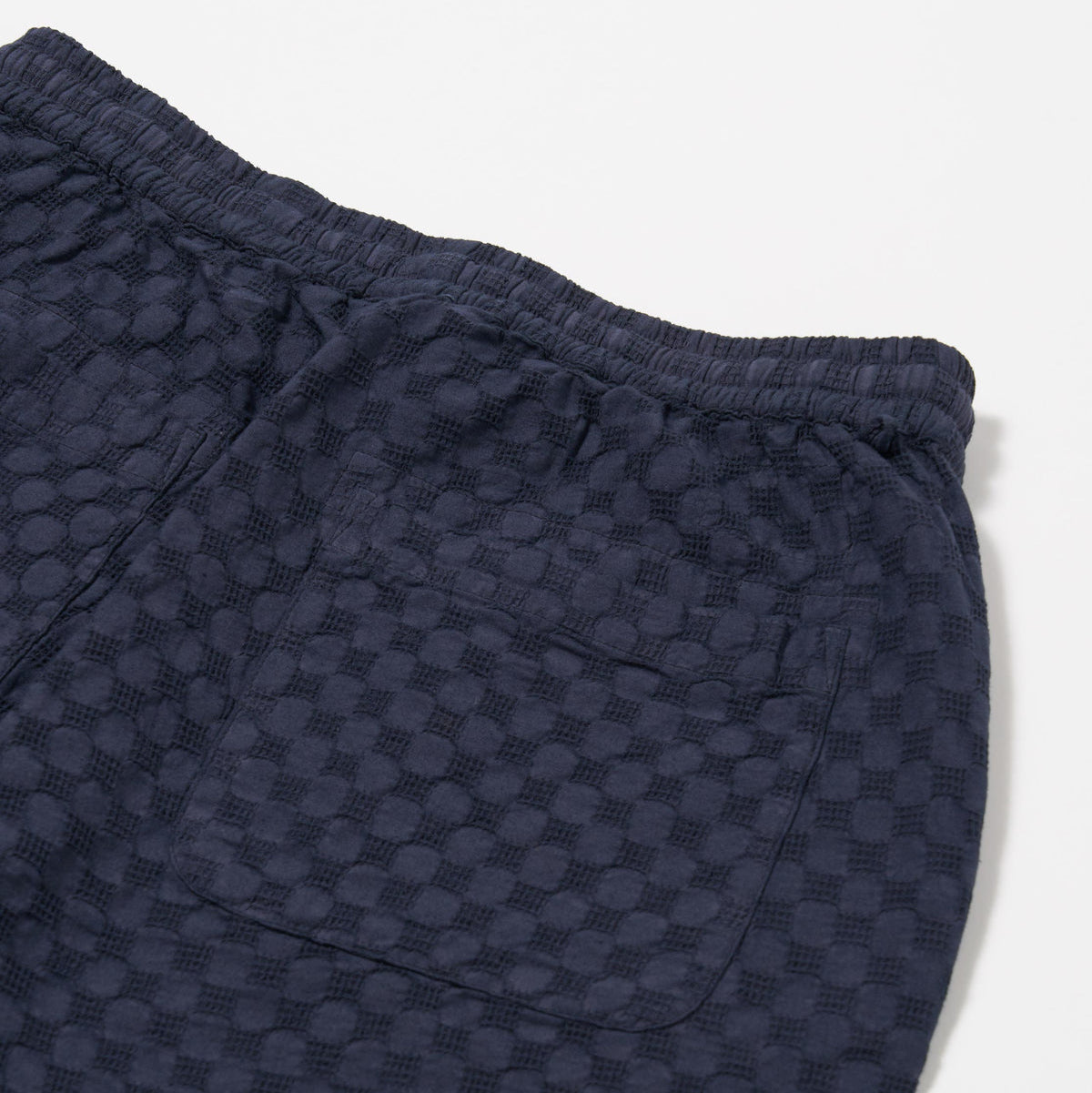 Universal Works Simple Short Dot Waffle Navy